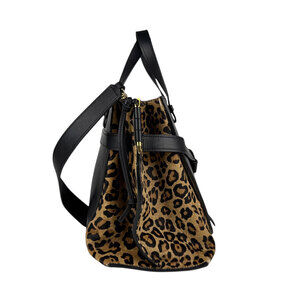 Loewe top Gate bag shoulder brown pigtails handles black handbag leather